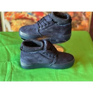 ltalina women Navy cuff  platform low top sneakers size 5.5